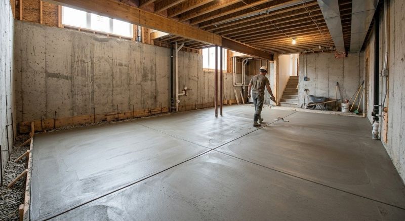 Basement Concrete Installation in Kennesaw, GA