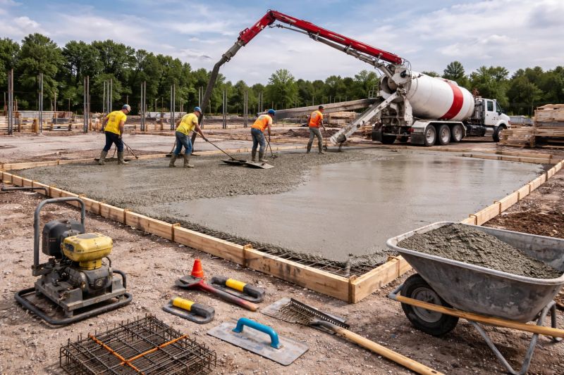 Commercial Slab Construction in Cherokee County, GA