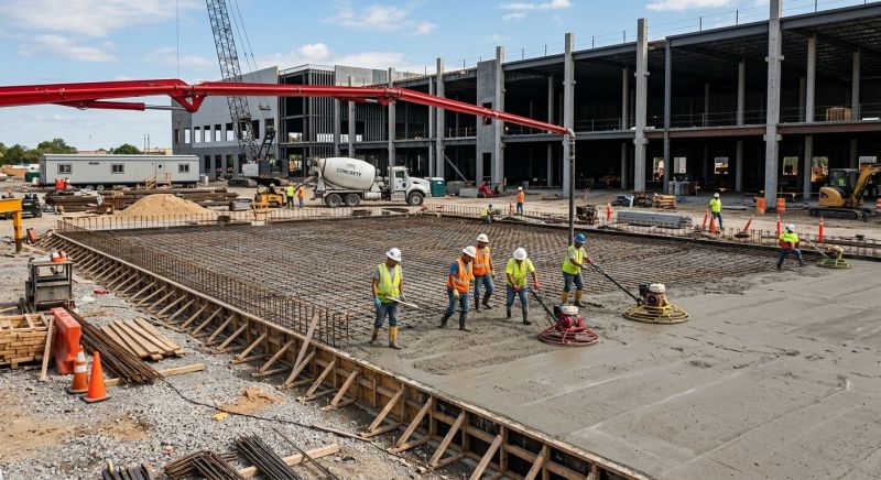 Commercial Slab Installation in Adairsville, GA